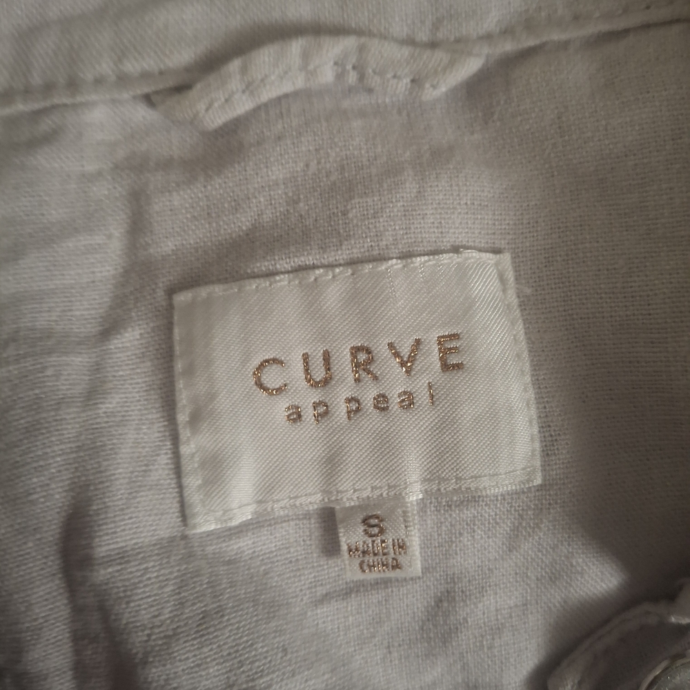 Light Weight White Denim Jacket - Picture 3 of 4